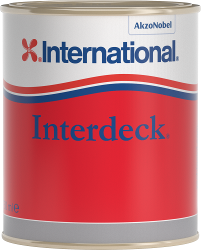 Antypoślizgowa farba pokładowa International Interdeck Squall Blue - 750 ml