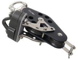 Pojedynczy blok wiolinowy PERFORMANCE Gr. 2 z karabińczykiem / dolny nawias + knaga z łożyskiem kulkowym