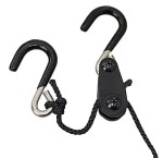 Mini bloczek kabestanowy z haczykiem do 3 mm liny